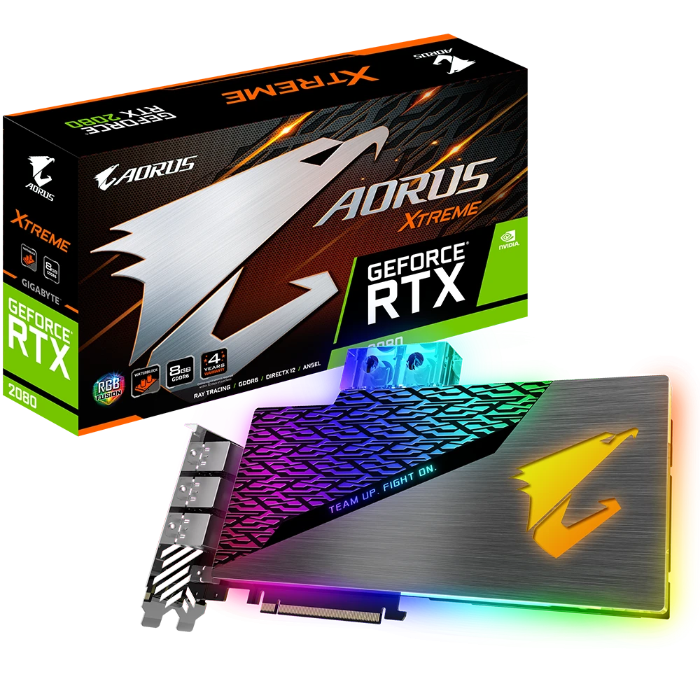Gigabyte AORUS GeForce RTX 2080 XTREME WATERFORCE WB 8G
